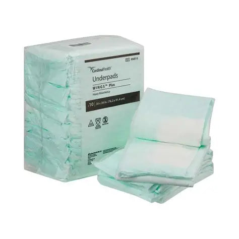 Underpads tamaño 30 x 36 heavy absorbency - paquete de 10