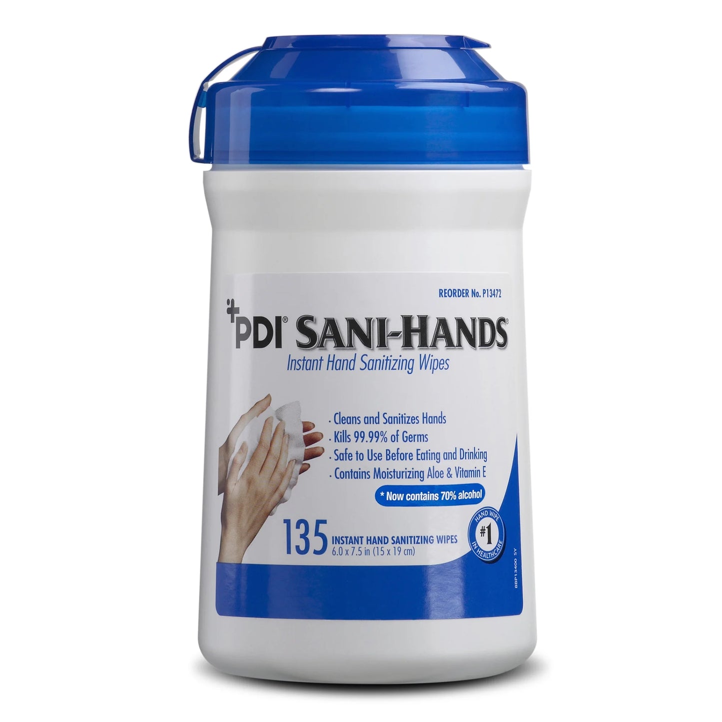 Sani Hands pote de 135 toallitas
