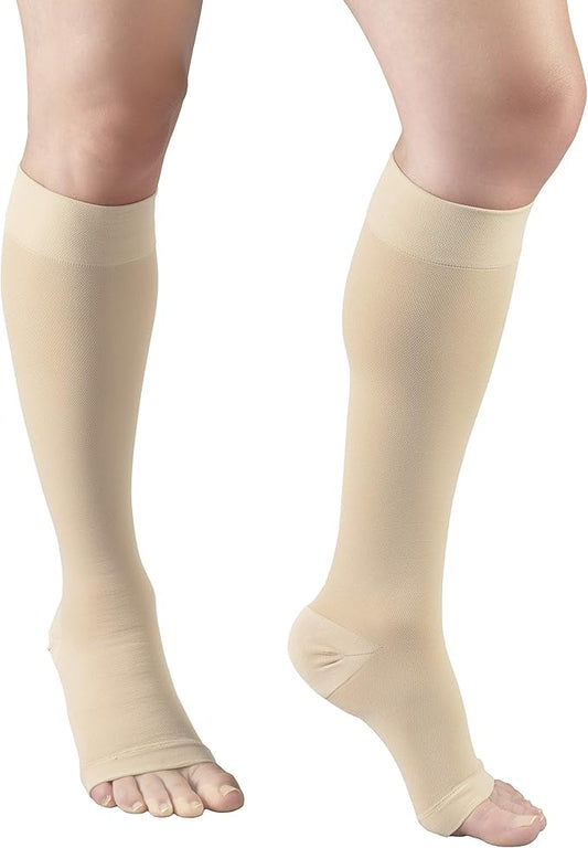 Medias de compresión open toe presión 20-30 mmhg