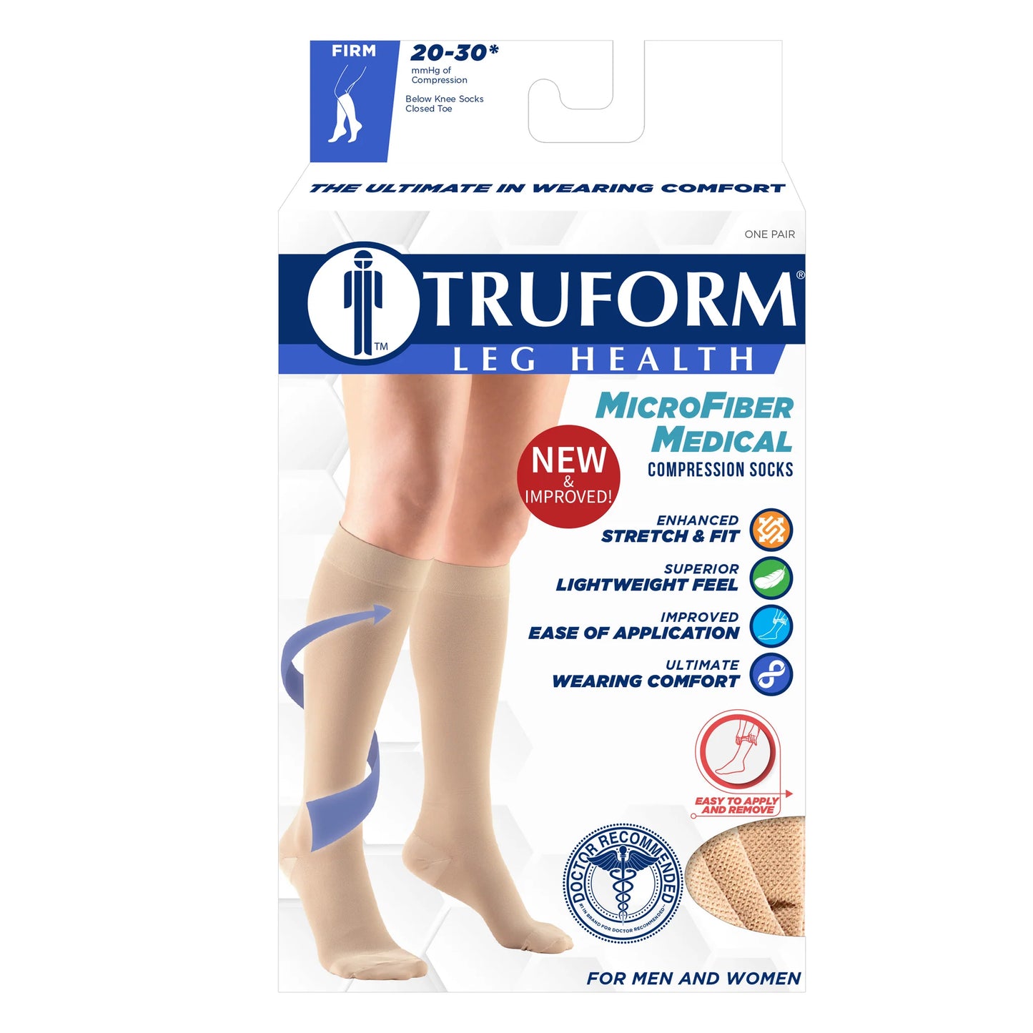 Medias de compresión closed toe presión 20-30 mmhg