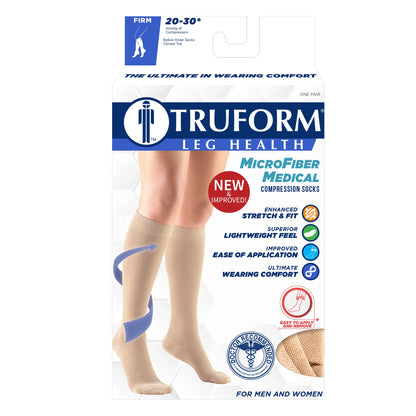 Medias de compresión closed toe presión 20-30 mmhg