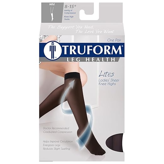 Medias de compresión sheer closed toe presión 8-15 mmhg