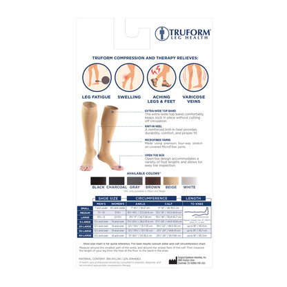 Medias de compresión open toe presión 20-30 mmhg
