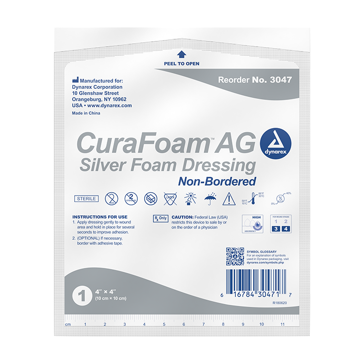 Apósitos de foam con plata